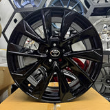 AROS COROLLA 18” NEGRO GLOSS  5x100