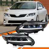 Foco Delantero - Toyota Corolla (Tipo Lexus - 3 Lupas) - 2011-2013